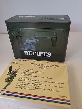 Loot Crate 2021 GI Joe Metal Recipe Tin W/ Cards NWOT